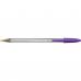 Bic Cristal Fun Ballpoint Pen 1.6mm Tip 0.42mm Line Purple (Pack 20) - 929055 68961BC