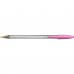 Bic Cristal Fun Ballpoint Pen 1.6mm Tip 0.42mm Line Pink (Pack 20) - 929056 68968BC