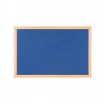 Bi-Office Earth-It Blue Felt Noticeboard Oak Wood Frame 1200x900mm - FB1443233 68979BS