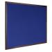 Bi-Office Earth-It Blue Felt Noticeboard Cherry Wood Frame 1200x900mm - FB1443653 68993BS