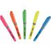 Bic Grip Highlighter Pen Chisel Tip 1.6-3.3mm Line Assorted Colours (Pack 5) - 824758 68996BC