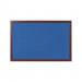 Bi-Office Earth-It Blue Felt Noticeboard Cherry Wood Frame 1800x120mm - FB8543653 69000BS