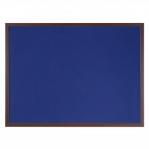 Bi-Office Earth-It Blue Felt Noticeboard Cherry Wood Frame 1800x120mm DD 69000BS