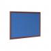 Bi-Office Earth-It Blue Felt Noticeboard Cherry Wood Frame 2400x1200mm - FB8643653 69007BS