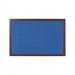Bi-Office Earth-It Blue Felt Noticeboard Cherry Wood Frame 2400x1200mm - FB8643653 69007BS