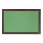 Bi-Office Earth-It Green Felt Noticeboard Cherry Wood Frame 600x900mm - FB0744653 69014BS