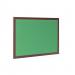 Bi-Office Earth-It Green Felt Noticeboard Cherry Wood Frame 2400x1200mm - FB8644653 69035BS