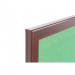 Bi-Office Earth-It Green Felt Noticeboard Cherry Wood Frame 2400x1200mm - FB8644653 69035BS