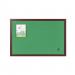 Bi-Office Earth-It Green Felt Noticeboard Cherry Wood Frame 2400x1200mm - FB8644653 69035BS