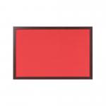 Bi-Office Earth-It Red Felt Noticeboard Cherry Wood Frame 600x900mm - FB0746653 69042BS
