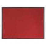 Bi-Office Earth-It Red Felt Noticeboard Cherry Wood Frame 1200x900mm - FB1446653 69049BS