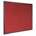 Bi-Office Earth-It Red Felt Noticeboard Cherry Wood Frame 1200x900mm - FB1446653 69049BS