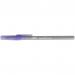 Bic Round Stic Grip Ballpoint Pen 1mm Tip 0.32mm Line Purple (Pack 40) - 920412 69059BC