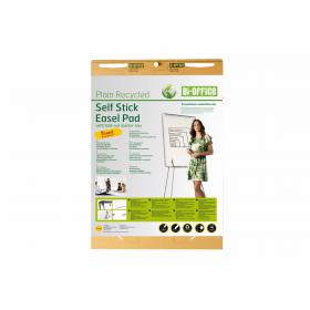 Bi-Office Earth-It Recycled Flipchart Pad Self Stick A1 30 Sheets - FL1217507 69070BS