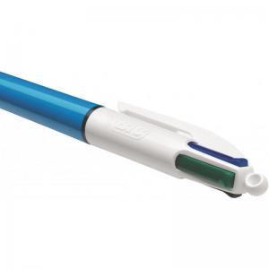 Bic 4 Colours Pro Ballpoint Pen 1mm Tip 0.32mm Line Black Barrel