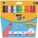 Bic Kids Visacolor Extra Large FeltTip Pen Assorted(Pack 12) 69192BC