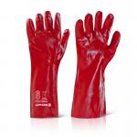 PVC GAUNTLET RED 16inches Glove (Pair) - PVCR16 69208BE