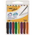 Bic Velleda 1741 Whiteboard Marker Bullet Tip 1.4mm Line Assorted Colours (Pack 8) - 9581661 69276BC