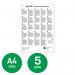 Leitz Premium A3A4 Laminator Cleaning Sheets (Pack 5) - 72550000 69299AC