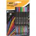 Bic Intensity Fineliner Pen 0.8mm Tip 0.4mm Line Assorted Colours (Pack 8) - 942075 69304BC