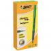 Bic Grip Highlighter Pen Chisel Tip 1.6-3.3mm Line Green (Pack 12) - 811932 69325BC