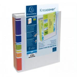 Exacompta Kreacover Prem Touch Lever Arch File PVC A4 80mm Spine Width