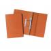 Exacompta Pocket Spring File Manilla Foolscap 285gsm Orange (Pack 25) - TPFM-ORGZ 69588EX