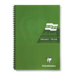 Clairefontaine Europa A4 Wirebound Card Cover Notebook Ruled 180 Pages Green (Pack 5) - 5800Z 69609EX