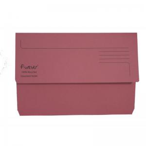 Exacompta Forever Document Wallet Manilla Foolscap Half Flap 300gsm