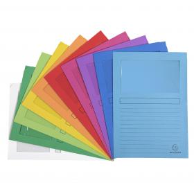 Forever Window Folder Manilla A4 120gsm Assorted (Pack 100) - 50100E 69728EX