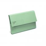 Guildhall Blue Angel Document Wallet Manilla Foolscap Half Flap 285gsm Green (Pack 50) - GDW1-GRNZ 69896EX