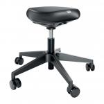 Leitz Ergo Sitting Stool with Wheels and Comfort Seat Black - 65780095 69943AC