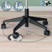 Leitz Ergo Sitting Stool with Wheels and Comfort Seat Black - 65780095 69943AC