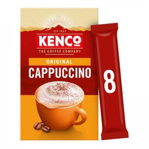 Kenco Cappuccino Instant Coffee Sachets 14.8g Pack 8 - 4070643 70097JD
