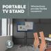 Fellowes Mobile Adjustable Tilt TV Stand for up to 50kg 70in TVs - 100136877 70167FE