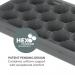 Fellowes Breyta Standard Recycled and Recyclable Antibacterial Mousepad Wrist Rest Grey - 100142556 70300FE