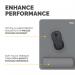 Fellowes Breyta XL Mousepad Recycled and Recyclable Antibacterial Wrist Rest Grey - 100142561 70321FE
