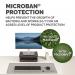 Fellowes Breyta Recyclable Antibacterial Palm Wrist Rest Grey - 100142566 70342FE