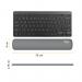 Fellowes Breyta Recyclable Antibacterial Compact Keyboard Wrist Rest Grey - 100142571 70363FE