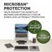 Fellowes Breyta Recyclable Antibacterial Compact Keyboard Wrist Rest Grey - 100142571 70363FE