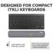 Fellowes Breyta Recyclable Antibacterial Compact Keyboard Wrist Rest Grey - 100142571 70363FE