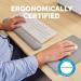 Fellowes Breyta Recyclable Antibacterial Keyboard Wrist Rest Grey - 100142576 70384FE
