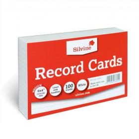 ValueX Record Cards Ruled 152x102mm White (Pack 100) - 564W 70414SC