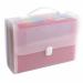 Exacompta Crystal Expanding File with Handle 33x29cm 24 Part - 55698E 70447EX