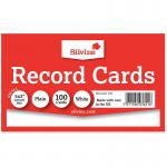 ValueX Record Cards Plain 127x76mm White (Pack 100) - 753 70449SC