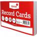 ValueX Record Cards Plain 203x127mm White (Pack 100) - 785 70463SC