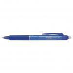Pilot FriXion Clicker Erasable Retractable Gel Rollerball Pen 0.5mm Tip 0.25mm Line Blue (Pack 12) - 223101203 70589PT