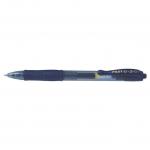 Pilot G-207 Retractable Gel Rollerball Pen 0.7mm Tip 0.39mm Line Blue-Black (Pack 12) - 41101231 70624PT
