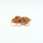 The ValueX Rubber Bands are made of strong, elastic rubber and come in a 454g pack. They are dark beige in color and measure 1.5mm in thickness and 60mm in length. They are perfect for organizing and securing miscellaneous items.