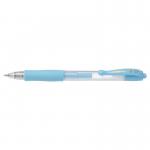 This image features a set of Pilot G-207 Retractable Gel Rollerball Pens in a soft, pastel blue color. Each pen has a 0.7mm tip and creates a 0.39mm line, allowing for precise and smooth writing. The pens are retractable and have a sleek design, making them perfect for any writing task. This pack includes 12 pens, ensuring youll always have a reliable writing tool on hand.